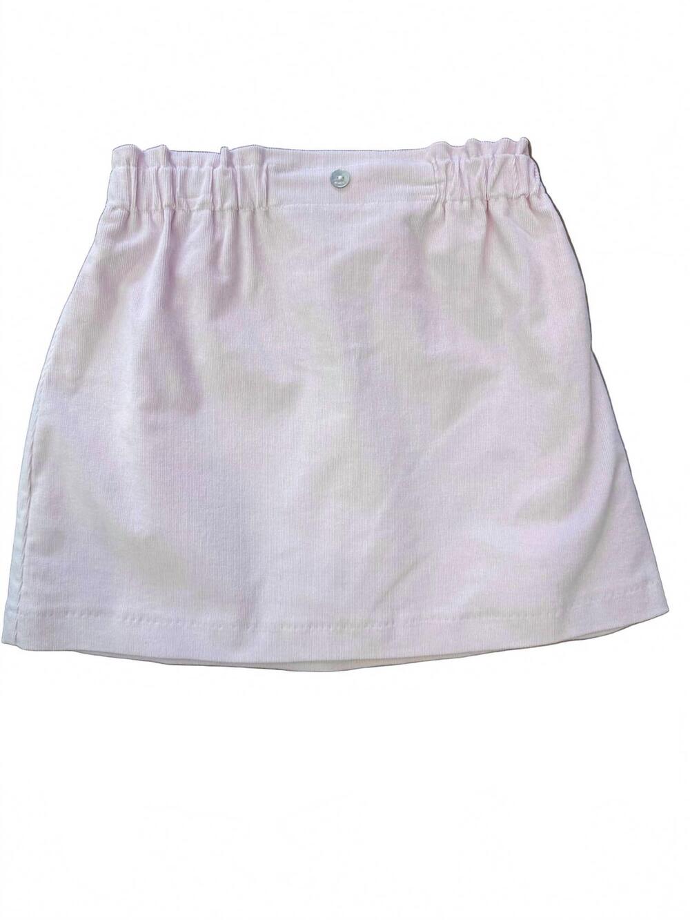 NEW MI LUCERO girl's rosa bebe lined corduroy skirt in light pink